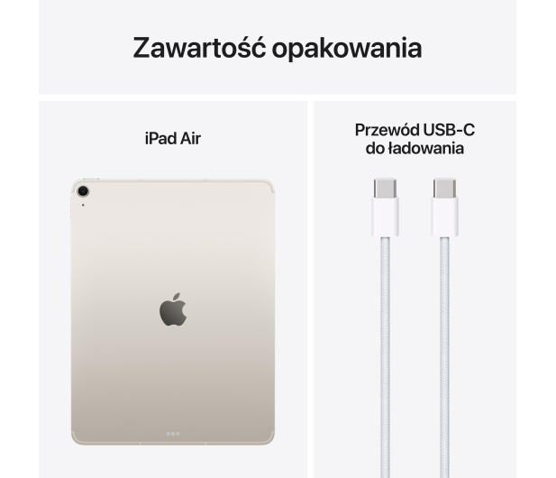 APPLE iPad Air M3 13'' Wi-Fi + Cellular 128GB - Starlight - 1321925 - zdjęcie 10